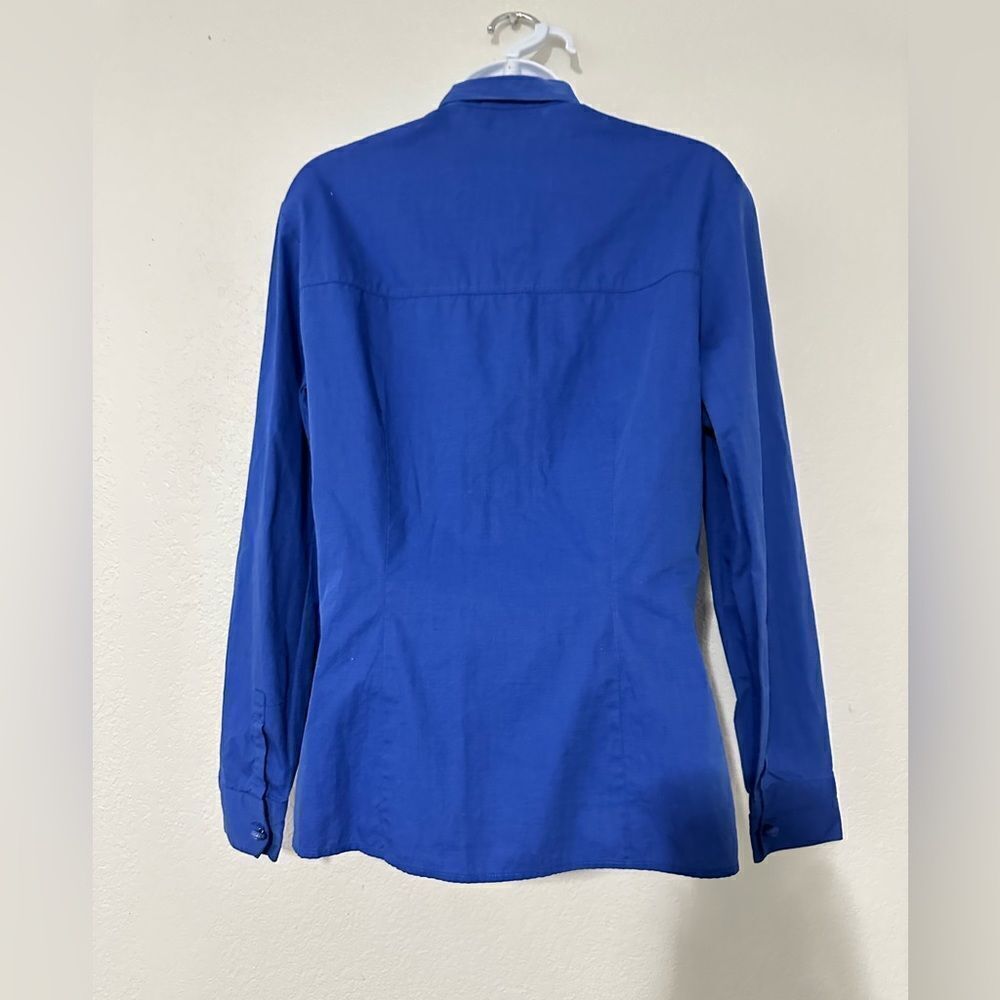Versace Jeans Couture Medusa Button Blue Long sleeve Button Down Medium - Picture 5 of 10